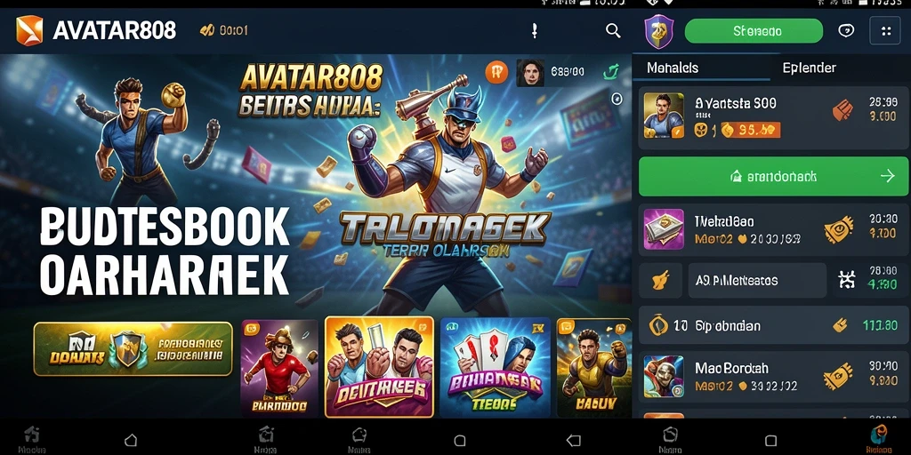 Tampilan gameplay dari aplikasi Sportsbook AVATAR808 yang menarik.
