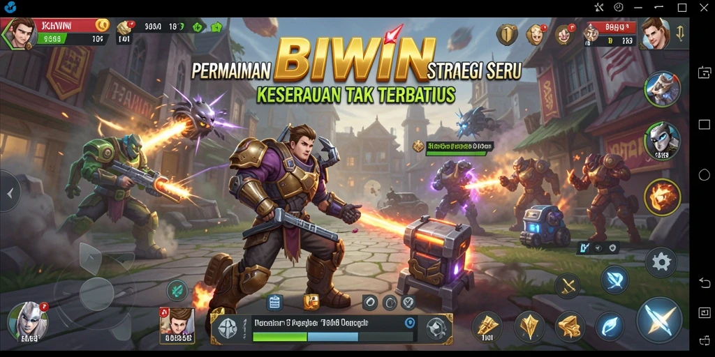 Tampilan gameplay strategis penuh aksi di BIWIN.