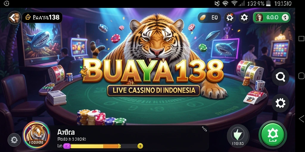 Tangkapan layar gameplay BUAYA138 yang mendebarkan dengan dealer langsung.