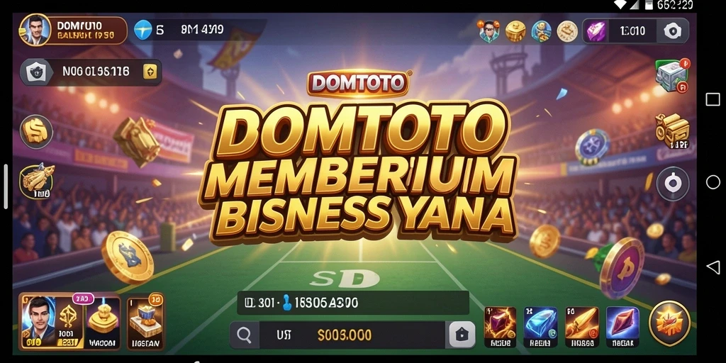 Screenshot menampilkan gameplay seru dari DOMTOTO sebagai game Tycoon.