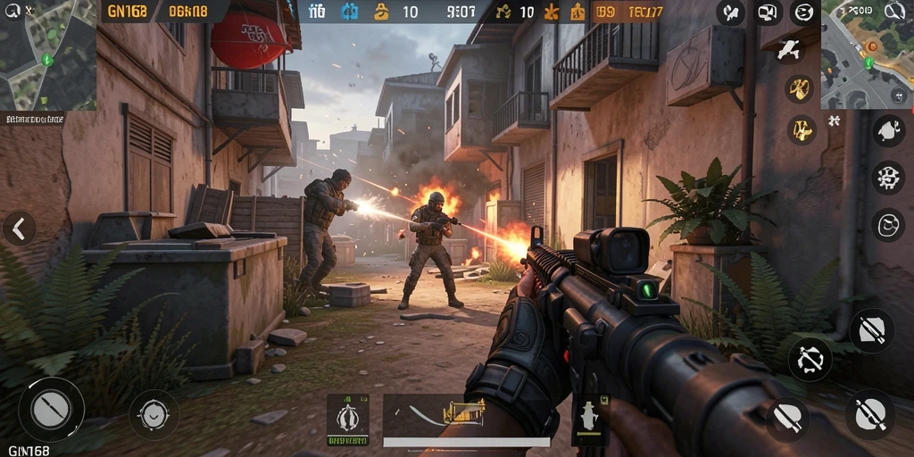 Tampilan menarik dari gameplay GN168 yang penuh aksi.