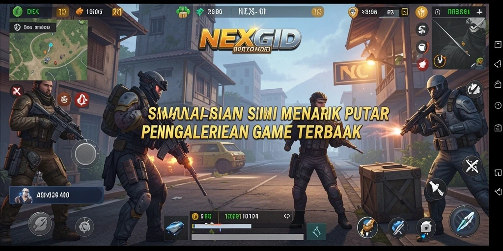Screenshot gameplay NEXGID menampilkan momen seru dalam simulasi.