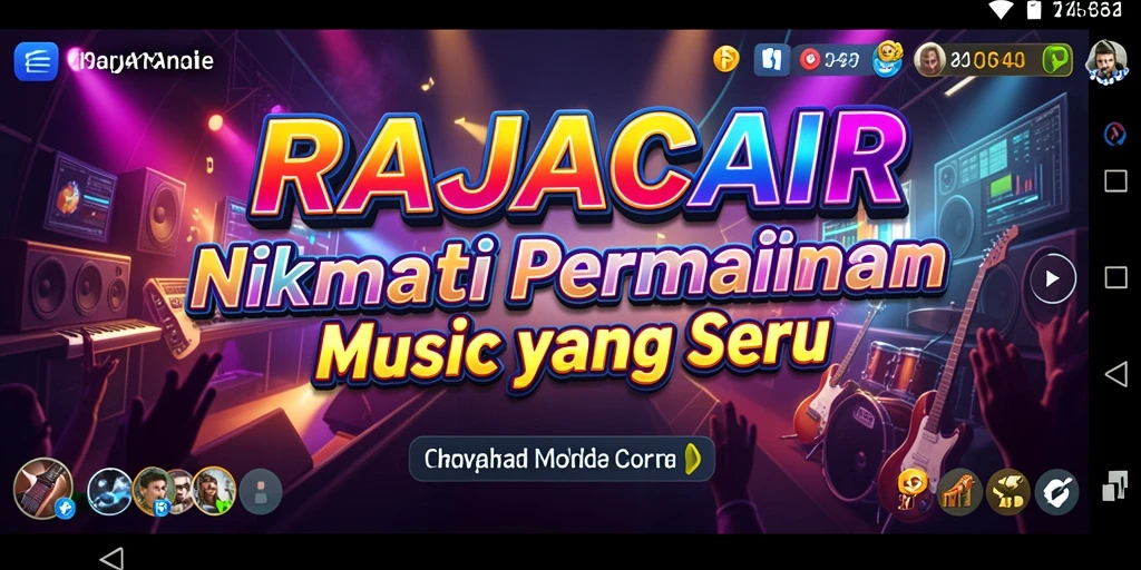 Gameplay seru RAJACAIR dengan berbagai alat musik.