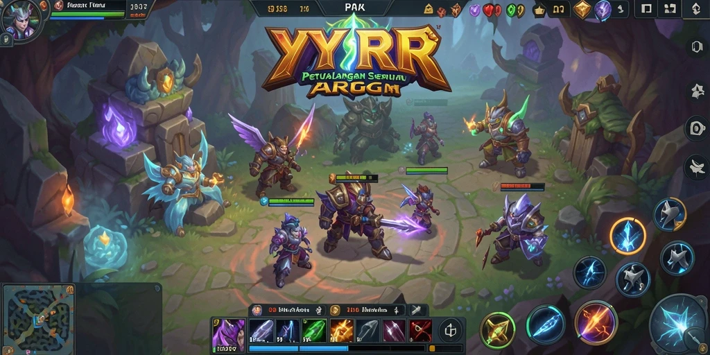 Tampilan gameplay ARPG yang seru dan mendebarkan.